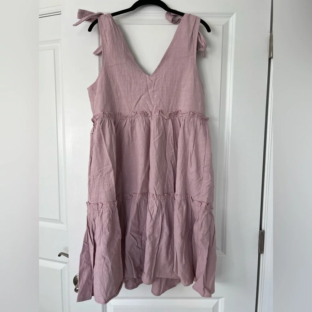 NWT Petal & Pup Erenda Lilac Sleeveless Tiered Dress - Picture 11 of 14